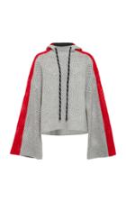 Zo Jordan Alfaro Stripe Cashmere And Wool Hoodie