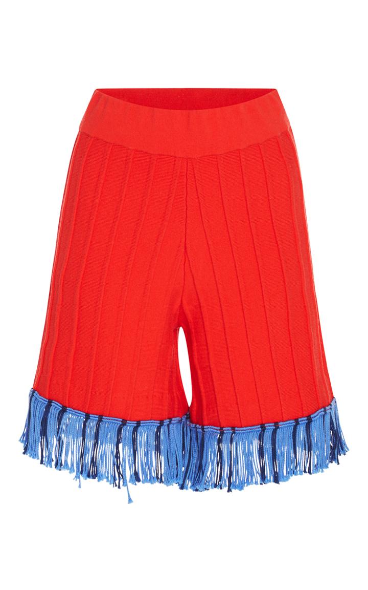 Tabula Rasa Hoxton Colorblock Fringe Short