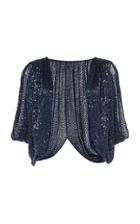 Moda Operandi Jenny Packham Draped Sequined Jacket Size: S