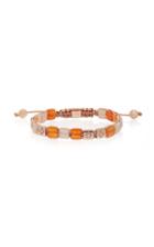 Shamballa Jewels 6mm Lock Carnelian Bracelet