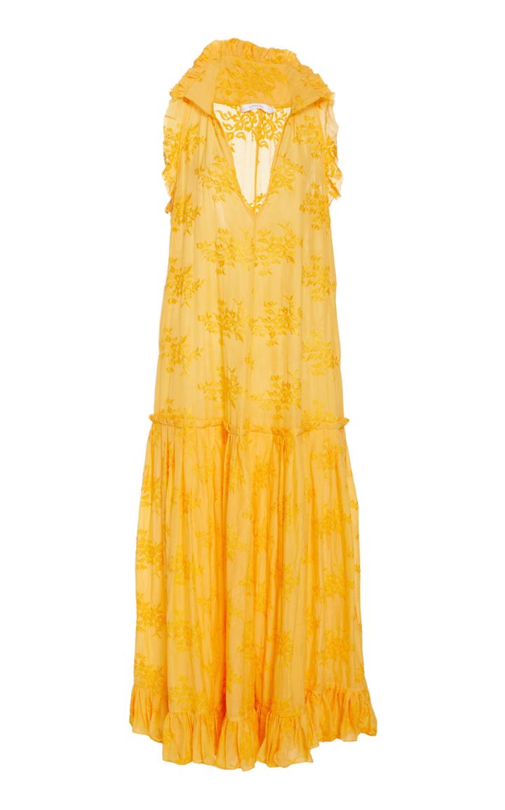 Nevenka A Gentle Pull Drop Waist Cotton-blend Dress