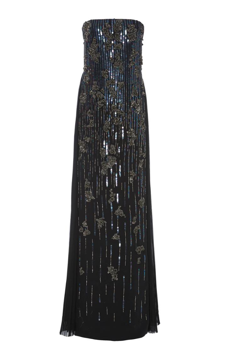 J. Mendel Strapless Embellished Gown