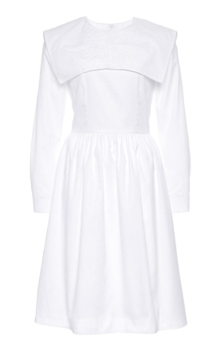 Moda Operandi Hiraeth Amelie Sailor Collar Cotton Dress Size: 2