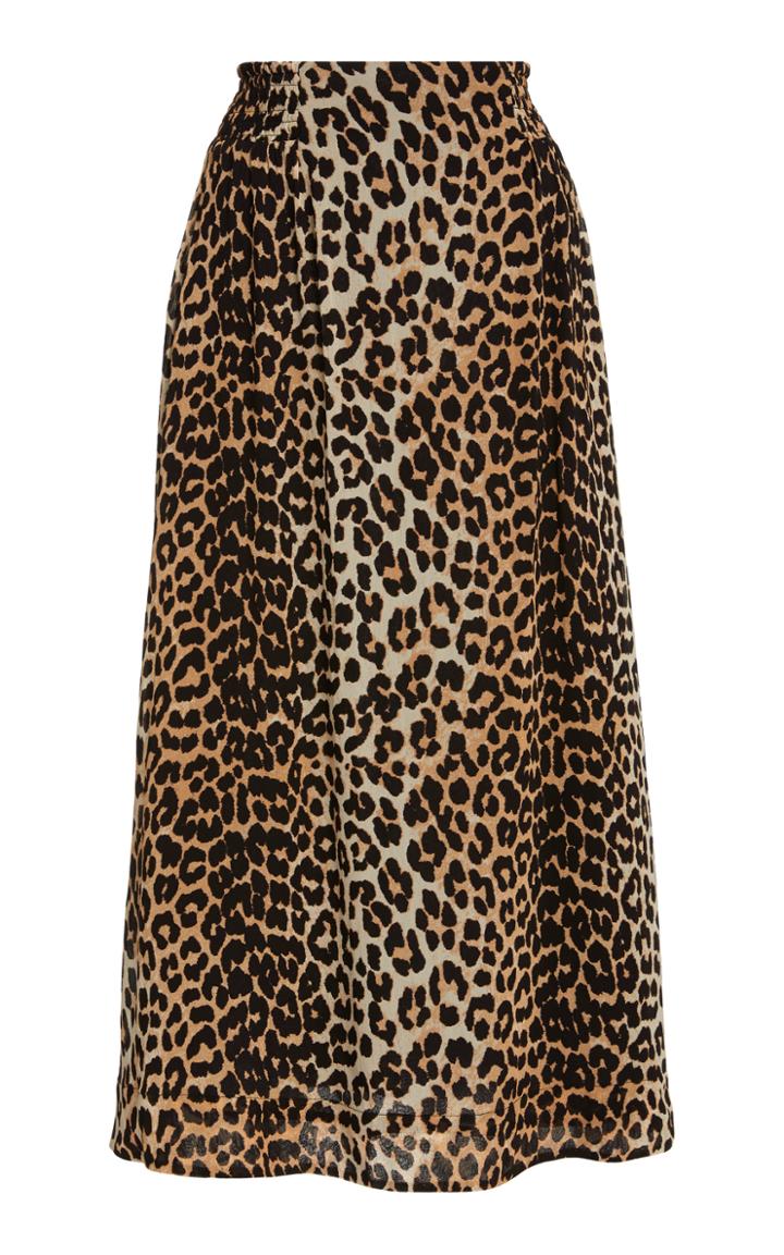 Moda Operandi Ganni Printed Georgette Skirt