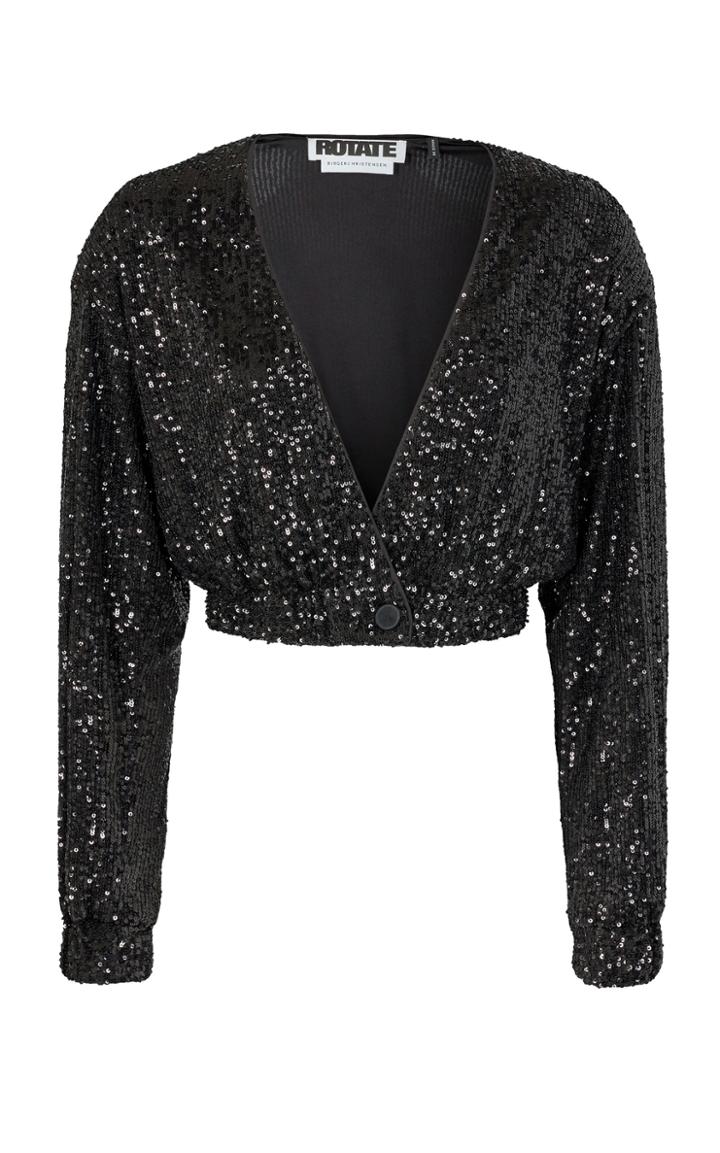 Moda Operandi Rotate Judy Sequined Cropped Jacket