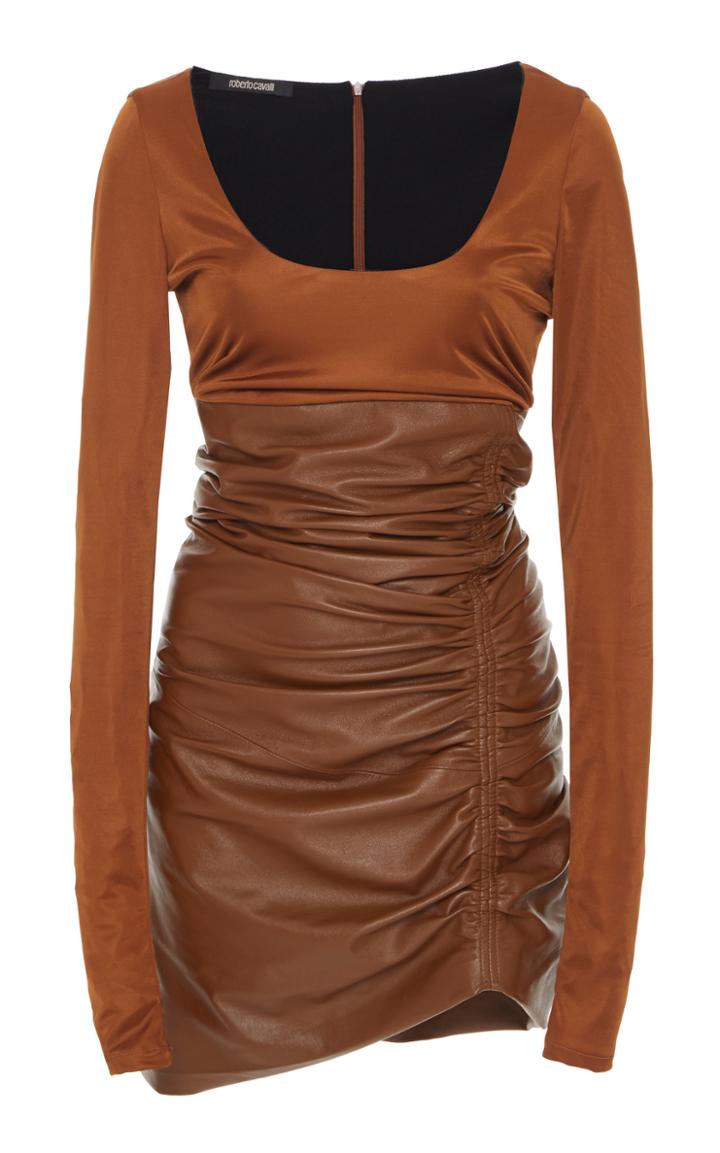 Roberto Cavalli Long Sleeve Mini Dress
