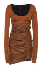 Roberto Cavalli Long Sleeve Mini Dress