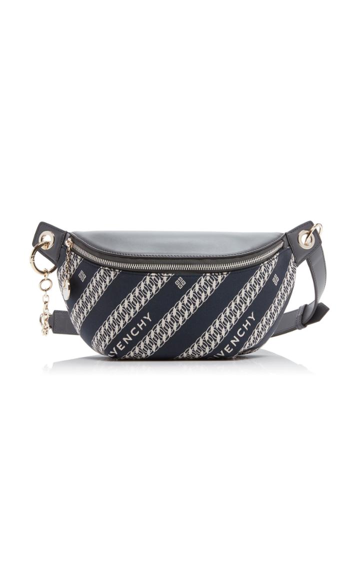 Givenchy Bond Leather-trimmed Canvas-jacquard Belt Bag