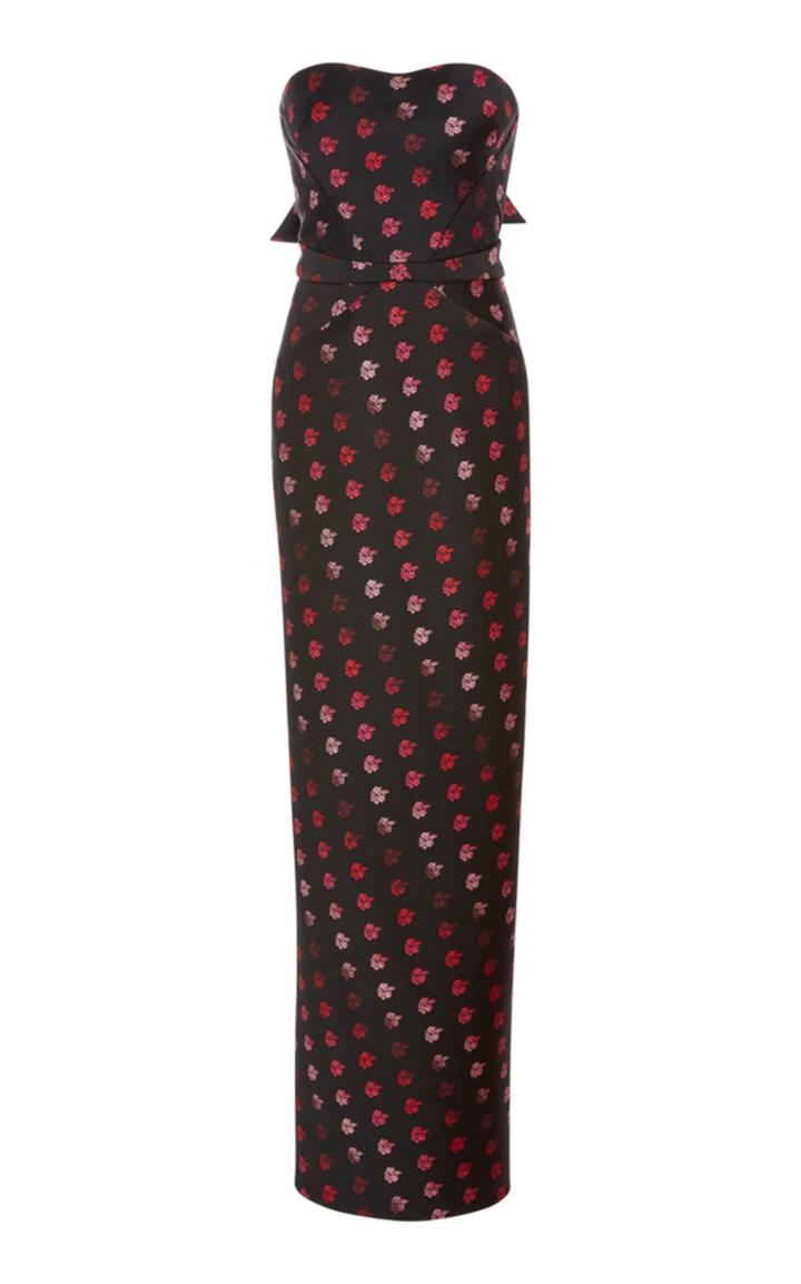 Zac Posen Strapless Column Gown