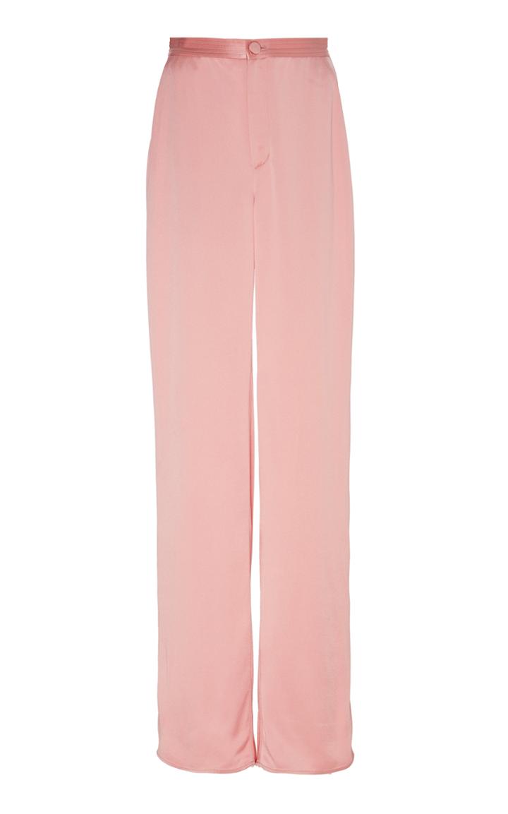 Sally Lapointe Doubleface Satin Highwaisted Trouser