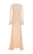 Francesco Scognamiglio Butterfly Long Sleeve Gown