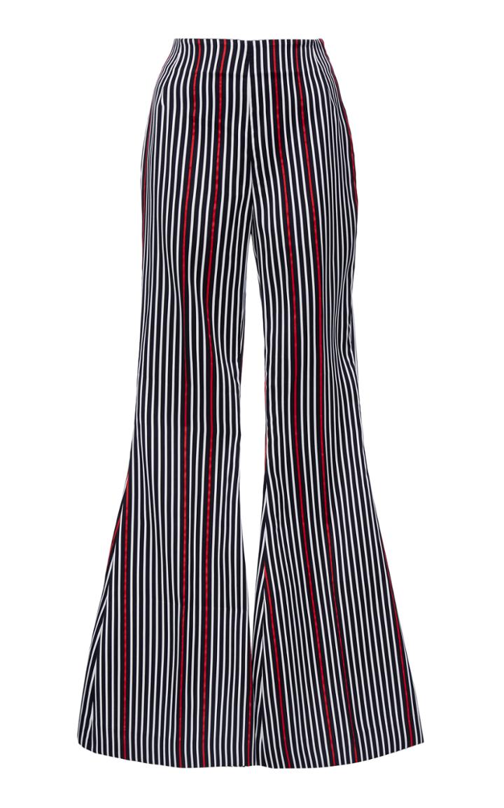 Semsem Zefta Striped Flared Leg Pant