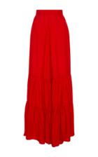 Adriana Degreas Ruffled Wide-leg Pants
