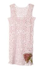 Tuinch Crochet Cotton Mini Dress