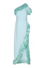 Moda Operandi Gl Hrgel Ruffled Linen One-sleeve Dress Size: S