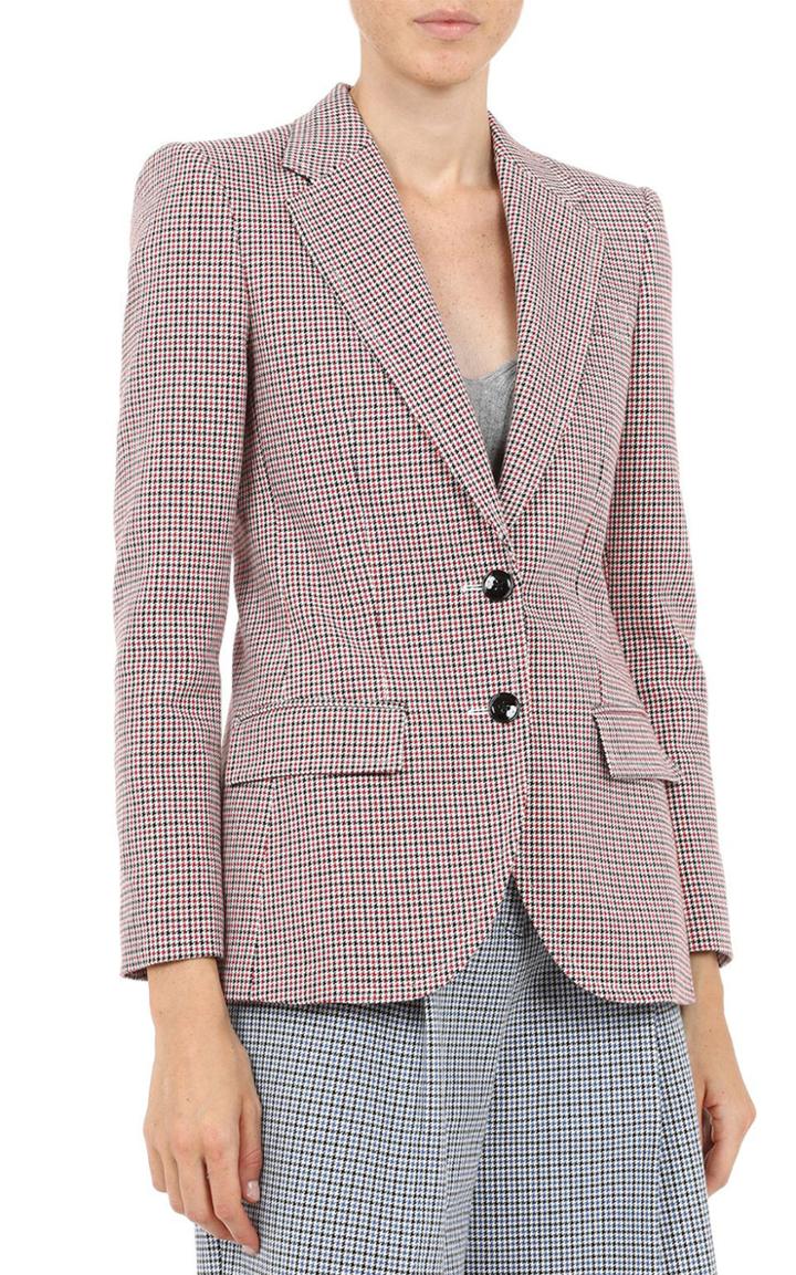 Moda Operandi Philosophy Di Lorenzo Serafini Pied De Poule Houndstooth Fitted Blazer