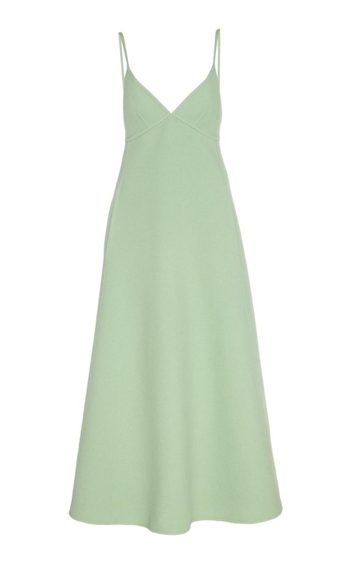 Marc Jacobs Pleated Wool-blend Dress