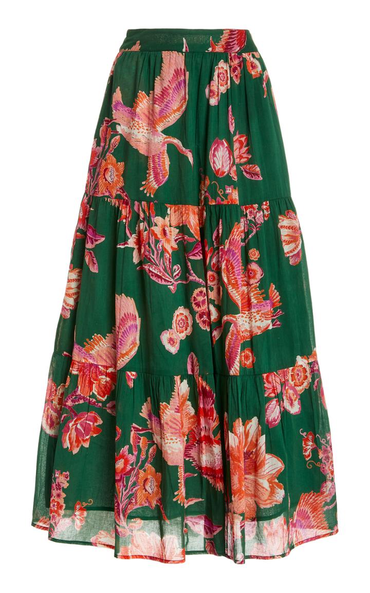 Moda Operandi Banjanan Patience Floral-print Cotton Skirt