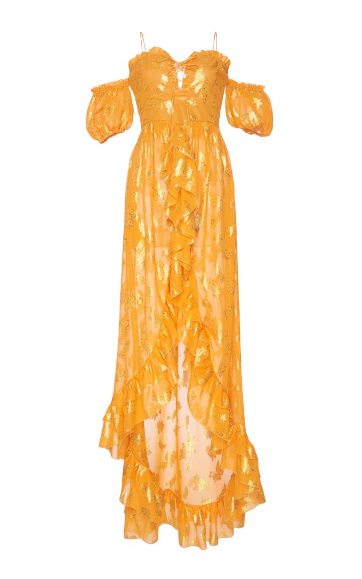Dundas Off The Shoulder Ruffle Gown
