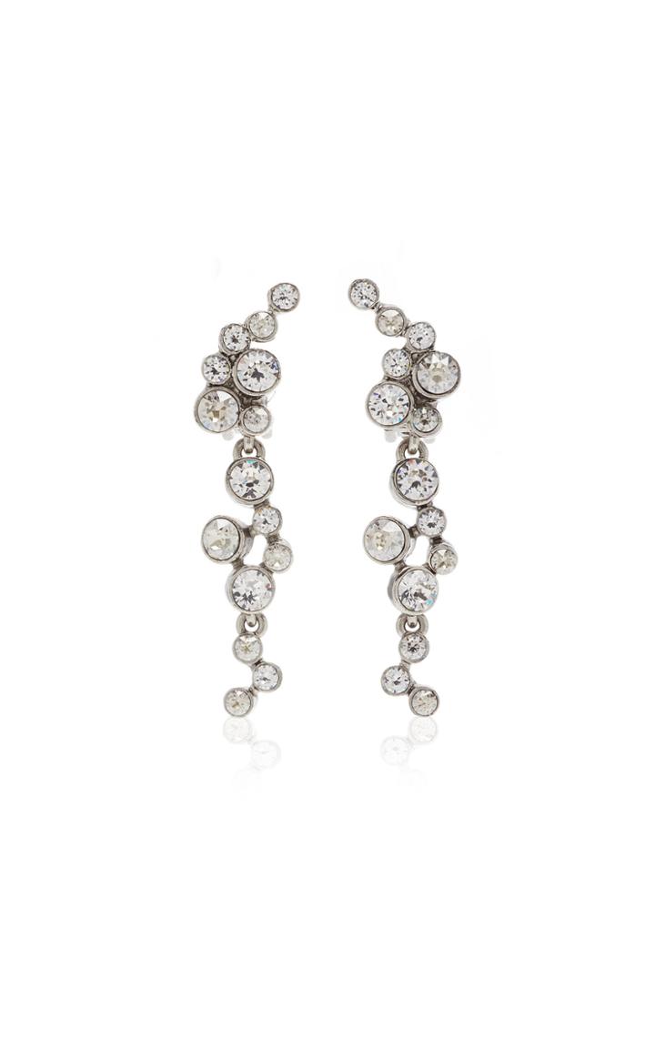 Moda Operandi Oscar De La Renta Round Crystal Earring