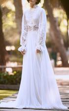 Costarellos Bridal Silk Chiffon Ethereal Dress