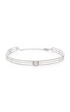 Shay Pave Halo Emerald Cut Illusion Stacked Choker