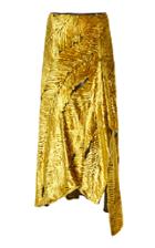 Petar Petrov Rahel Asymmetric Silk-blend Midi Skirt