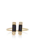 Sydney Evan Double Onyx Roll Ring