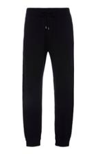 Ralph Lauren Suede-trimmed Striped Wool-blend Track Pants