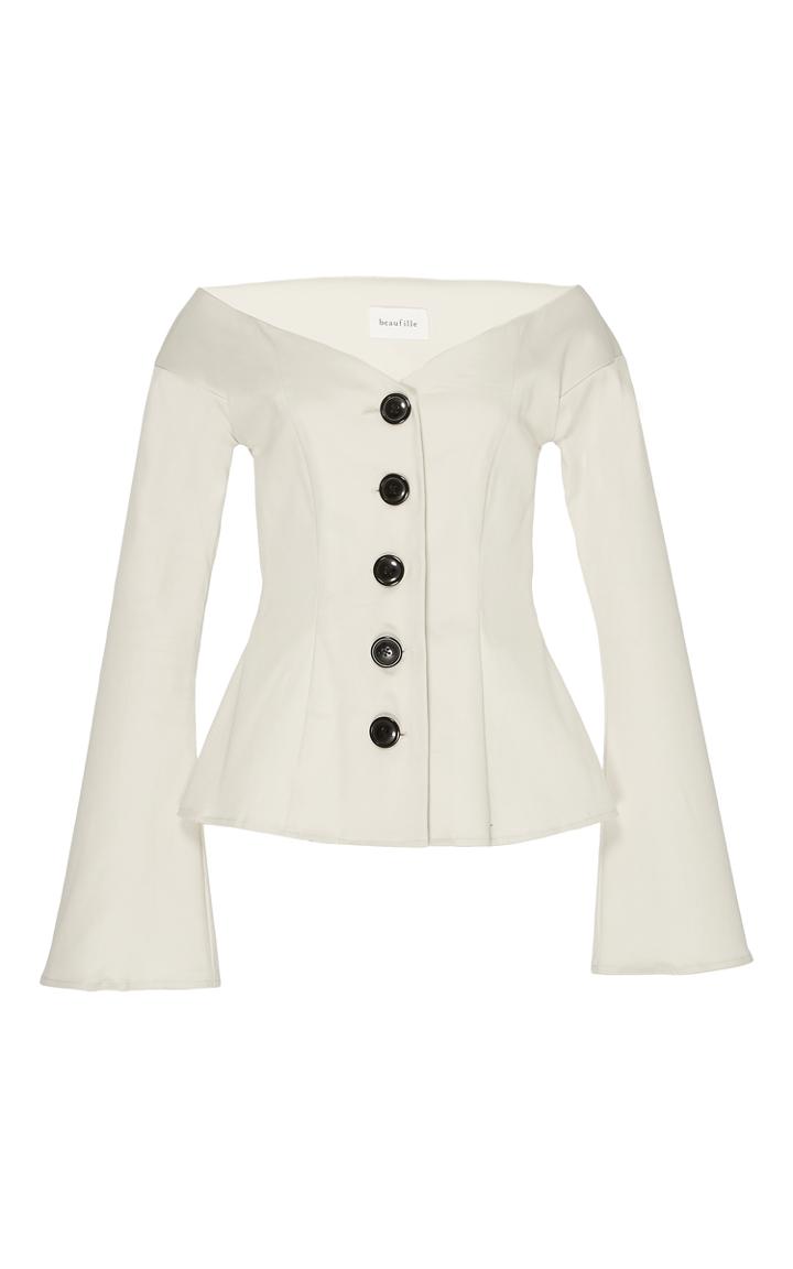 Beaufille Atria Off The Shoulder Tailored Blouse