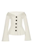 Beaufille Atria Off The Shoulder Tailored Blouse