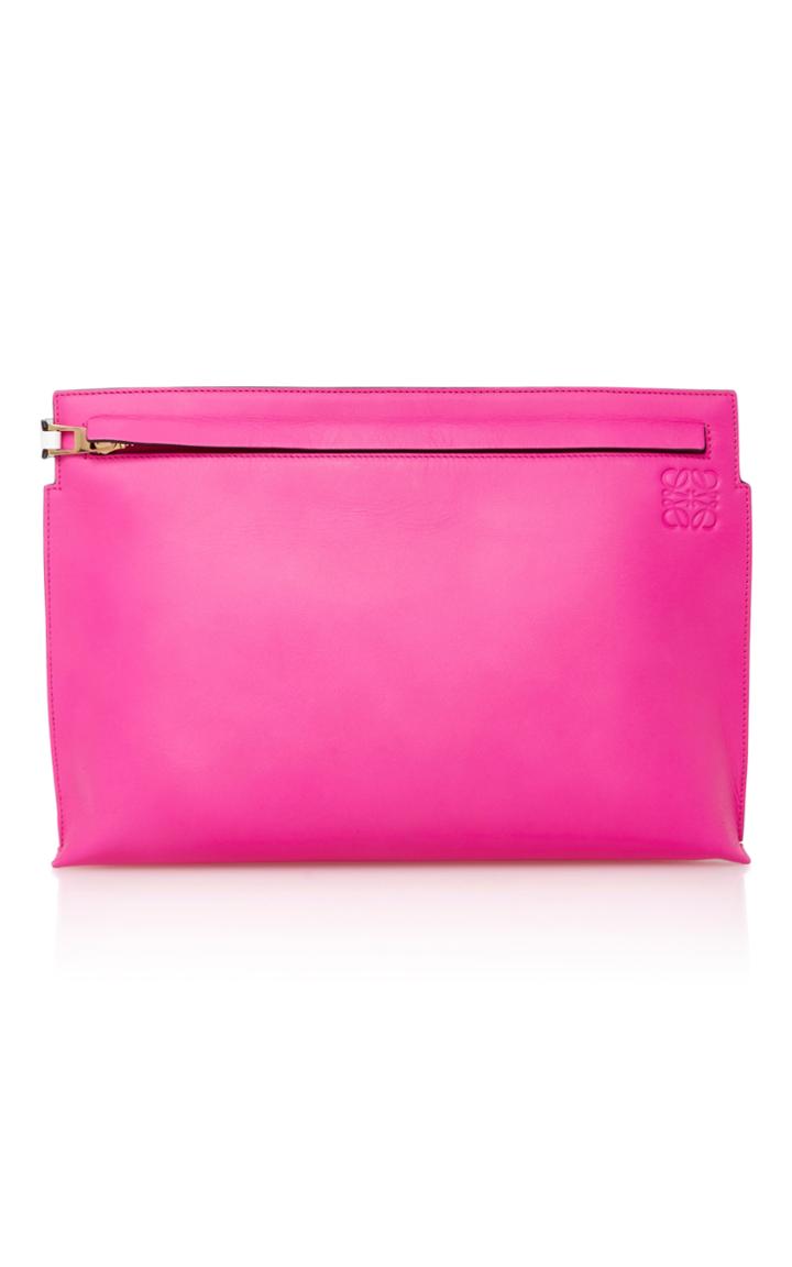 Loewe Two-tone Leather Clutch