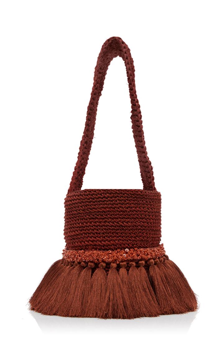 Johanna Ortiz Small Little Paws Woven Crochet Bag