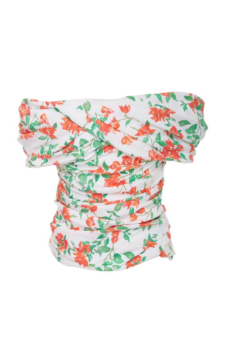 Caroline Constas Nika Bougainvillea Top