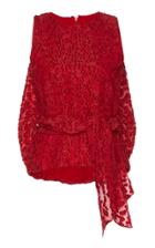 Brandon Maxwell Leopard Fil Coupe Bubble Back Blouse