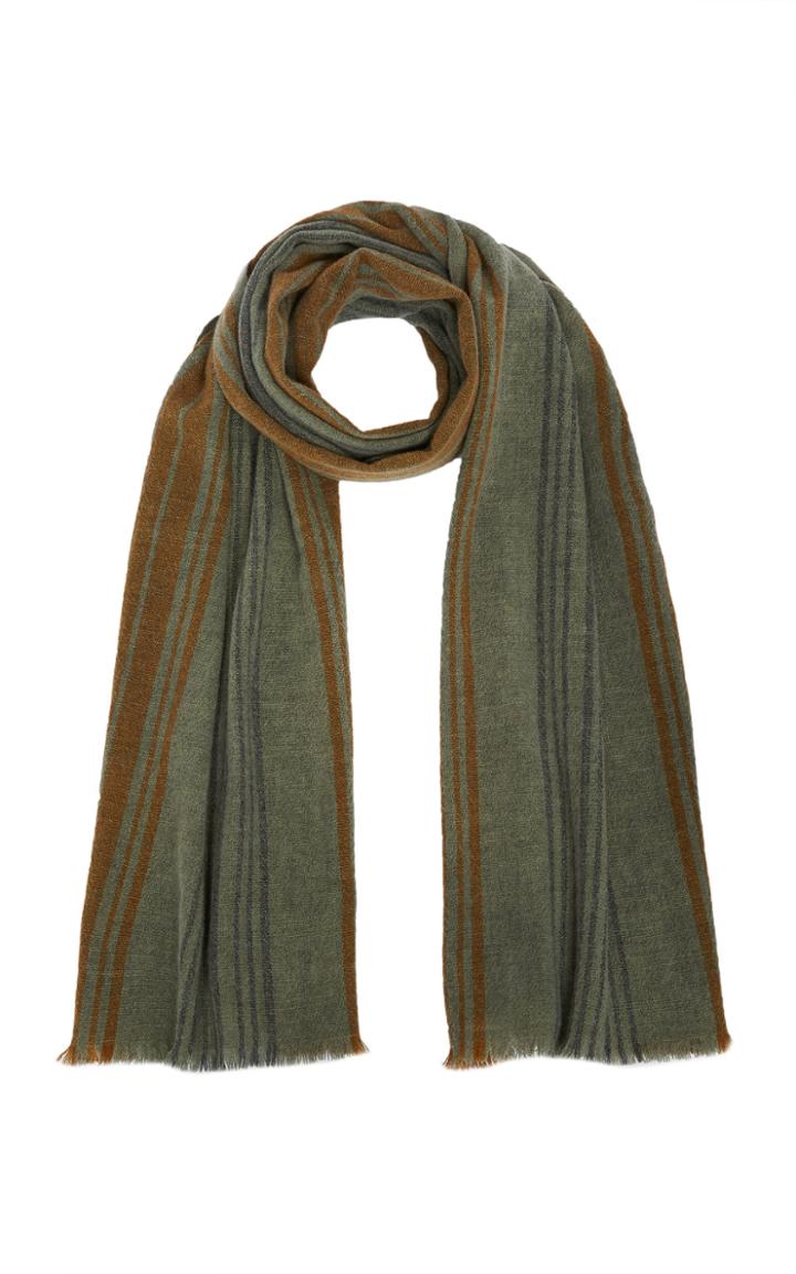 Boglioli Textured Stripe Scarf