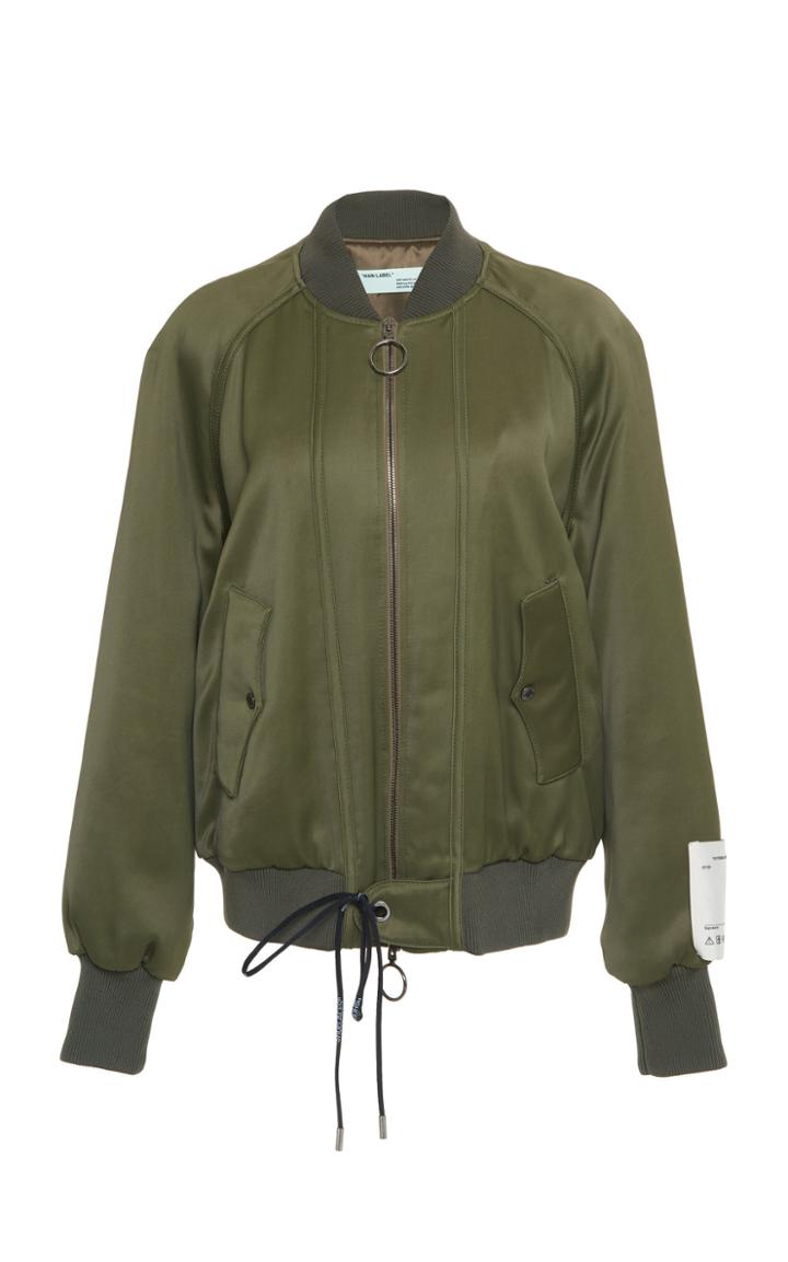 Off-white C/o Virgil Abloh Military Canvas Bomber Jacket
