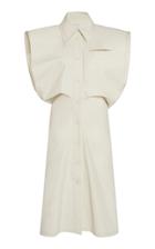 Bottega Veneta Coated Cotton-canvas Midi Dress