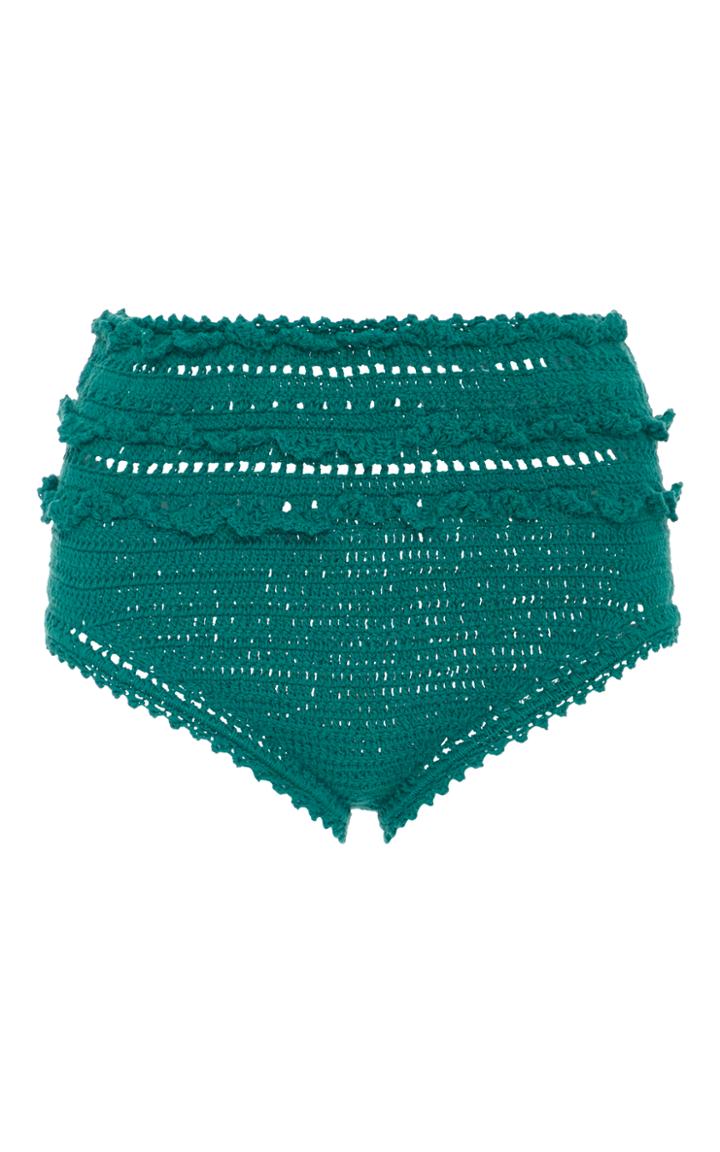 She Made Me High-rise Crocheted Bikini Bottoms