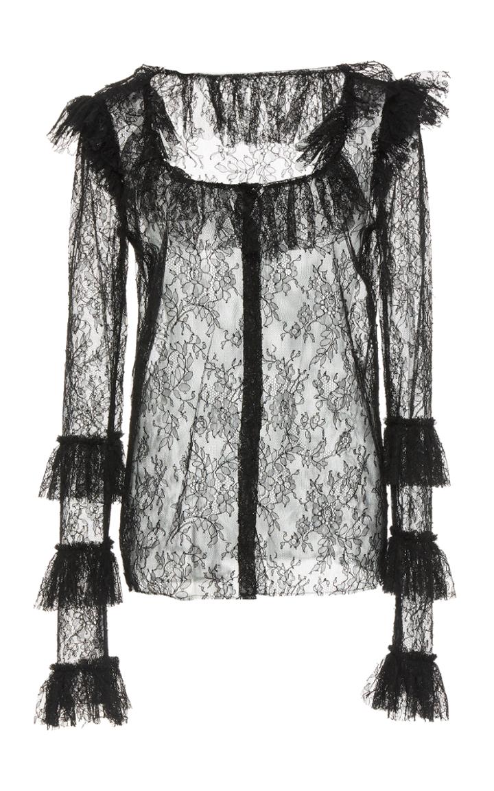 Dundas Chantilly Lace Long Sleeve Top