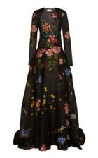 Moda Operandi Oscar De La Renta Floral Fil Coup Gown Size: 4