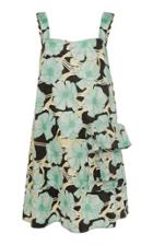 Claudia Li Patched Envelope Cotton Mini Dress