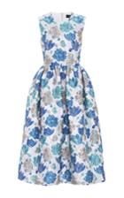 Alena Akhmadullina Embroidered Flower Sleeveless Midi Dress