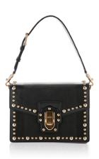Dolce & Gabbana Studded Iguana Leather Top Handle Bag