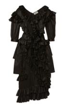 Moda Operandi Preen By Thornton Bregazzi Hermia Ruffled Satin Dress Size: S