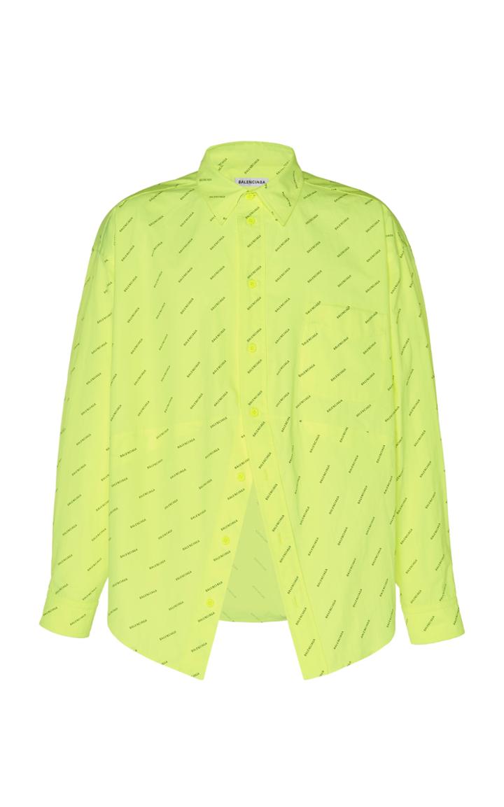 Balenciaga Printed Poplin Button-up Shirt