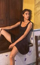 Andres Otalora Mulata Belted Linen Mini Dress