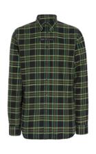 Givenchy Logo-patch Plaid Cotton Shirt