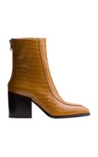 Aeyde Lidia Croc-embossed Leather Boots