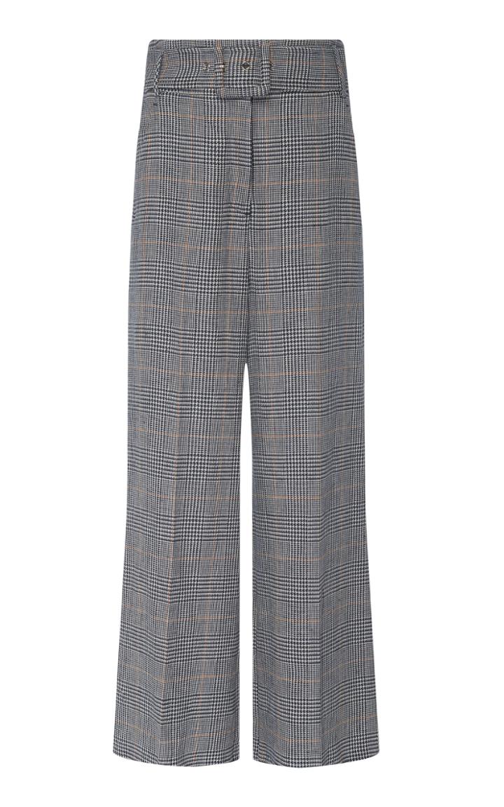 Veronica Beard Dexter Linen And Cotton Blend Trouser